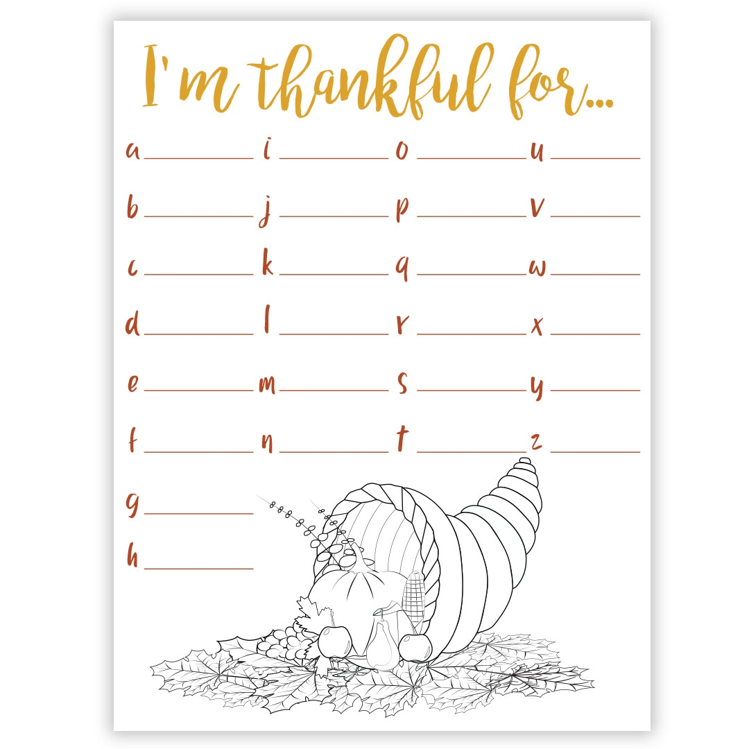 I m Thankful For Gratitude Worksheet Digital Download I m Thankful For Gratitude Worksheet Digital Download