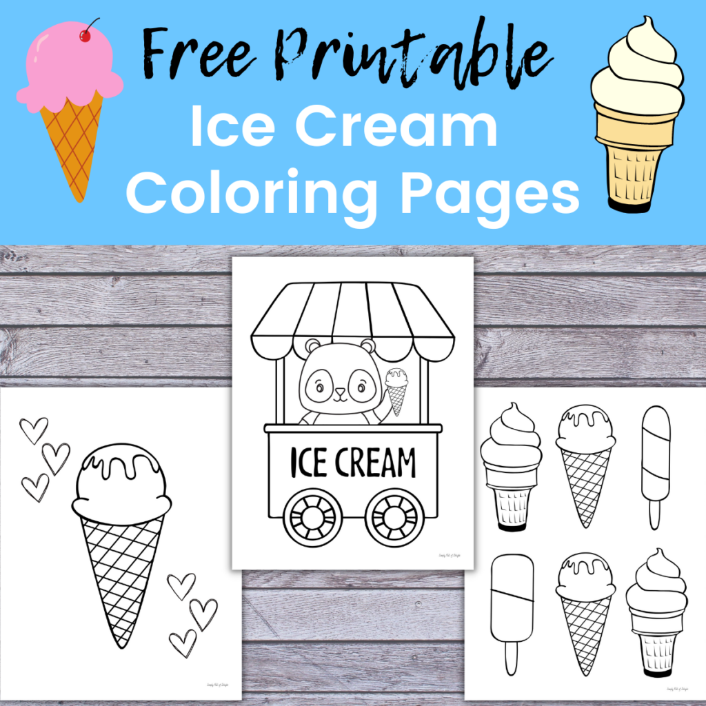 Preschool Ice Cream Shop Free Printables