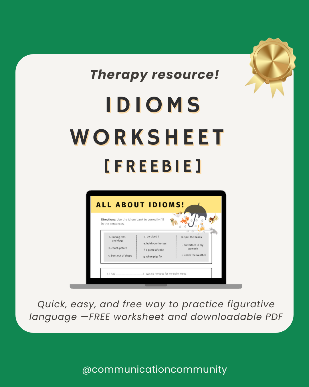 Free Printable Idioms Worksheets Free Printable Idioms Worksheets