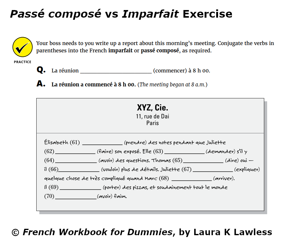 Imparfait Vs Pass Compos By Laura K Lawless