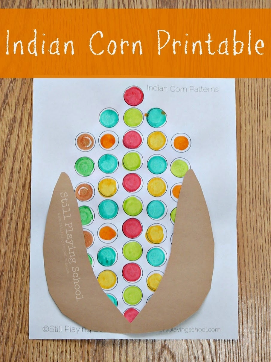 Indian Corn Crafts And Activities For Kids Still Playing School