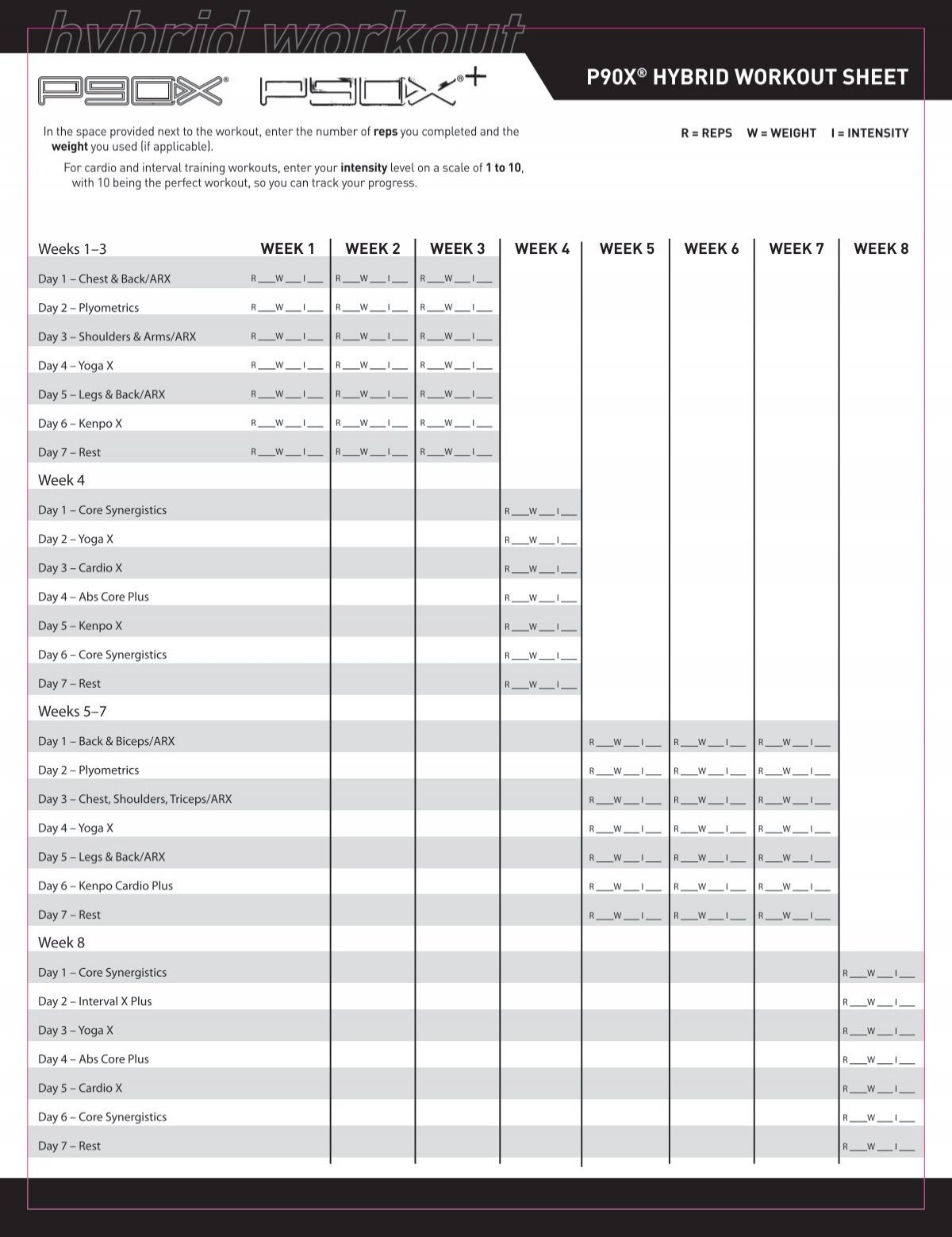 Insanity Max 30 Tabata Power Worksheet Physical Education FitnessGram Assessment Score Cards Standards Insanity Max 30 Tabata Power Worksheet Physical Education FitnessGram Assessment Score Cards Standards