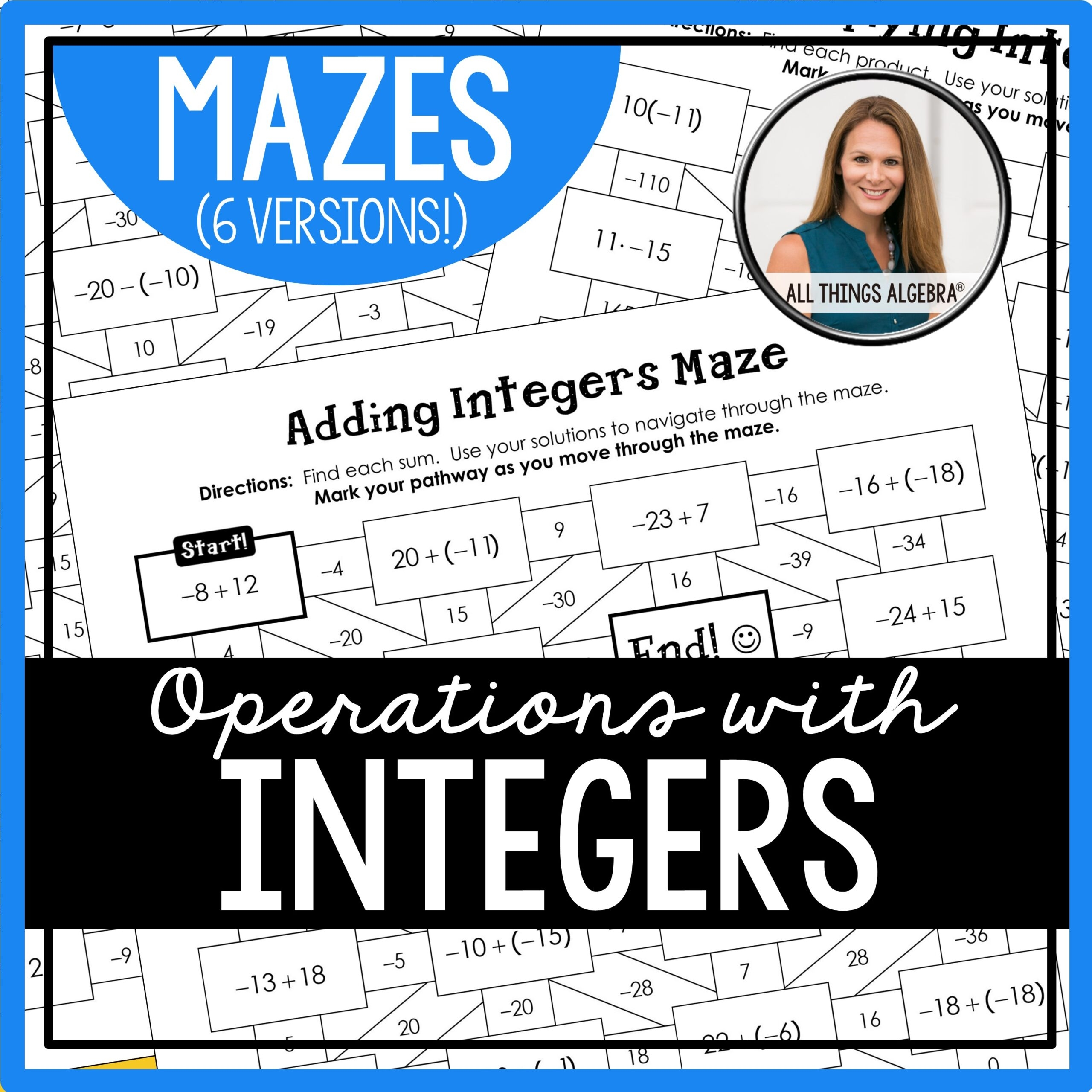 Integer Operations Mazes Integer Operations Mazes