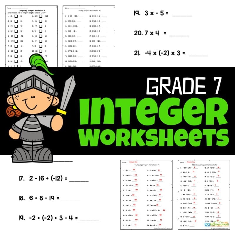Free Homeschooling Worksheets For 7th Grade