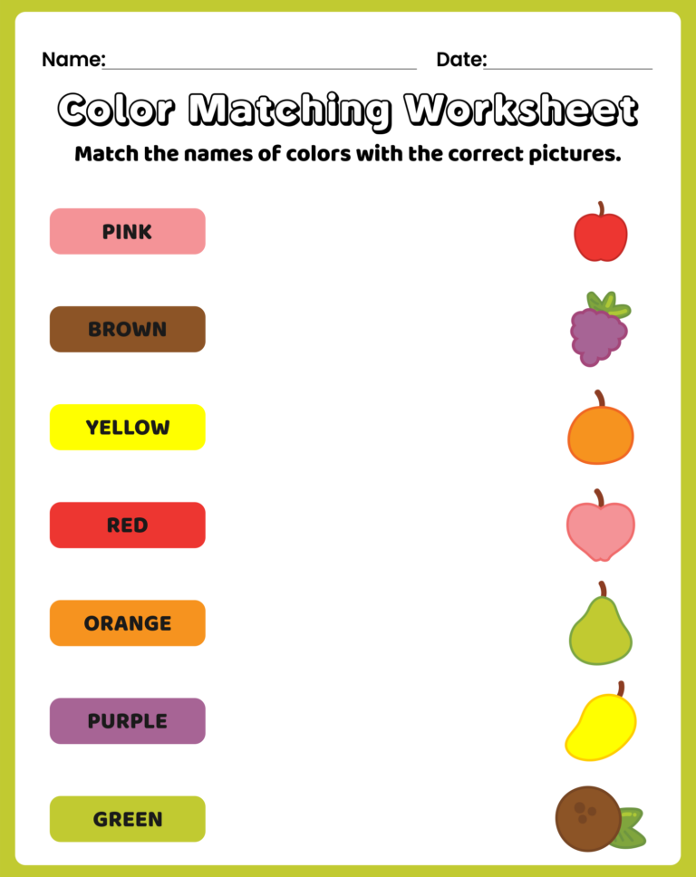 Interactive Matching Worksheets For Engaging Learning YourSiteName