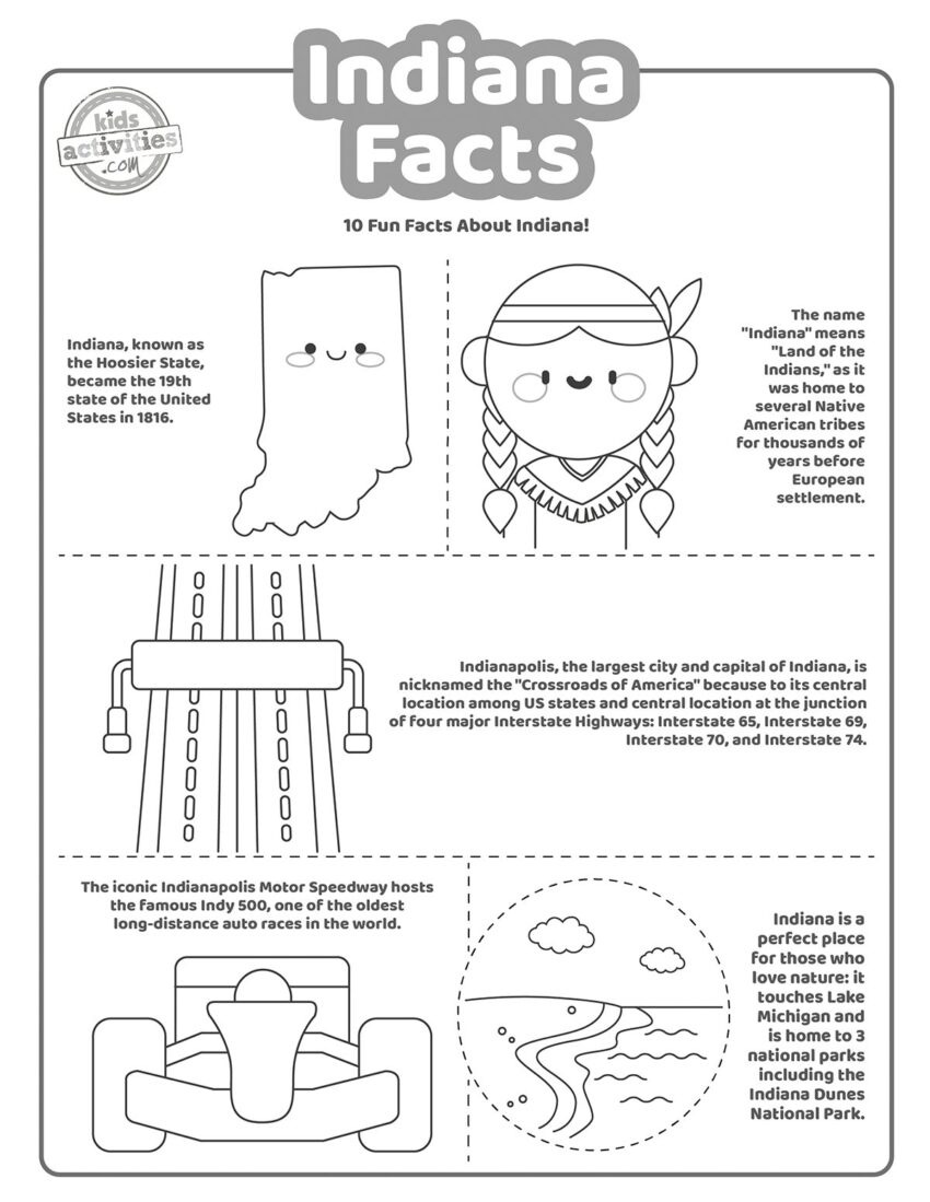 Interesting And Fun Facts About Indiana Kids Activities Blog