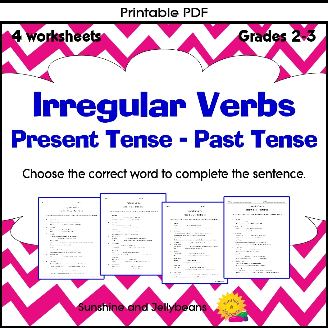 Irregular Verbs Present Past Tenses 4 Worksheets Grades 2 3 Made By Teachers
