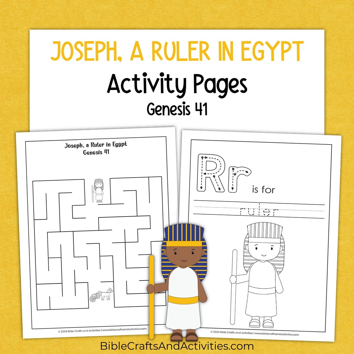 Joseph A Ruler In Egypt Activity Pages Bible Crafts Shop Joseph A Ruler In Egypt Activity Pages Bible Crafts Shop