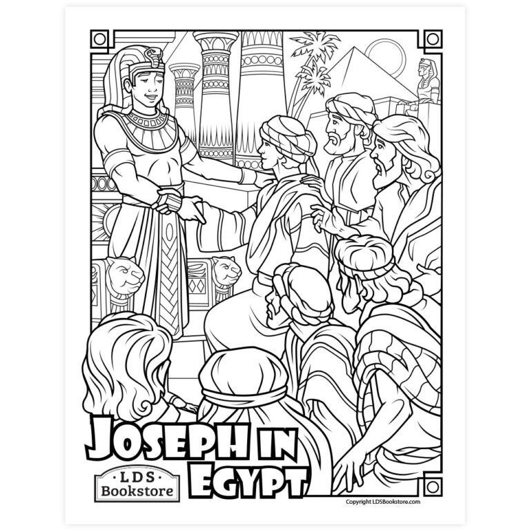 Joseph In Egypt Coloring Page Printable