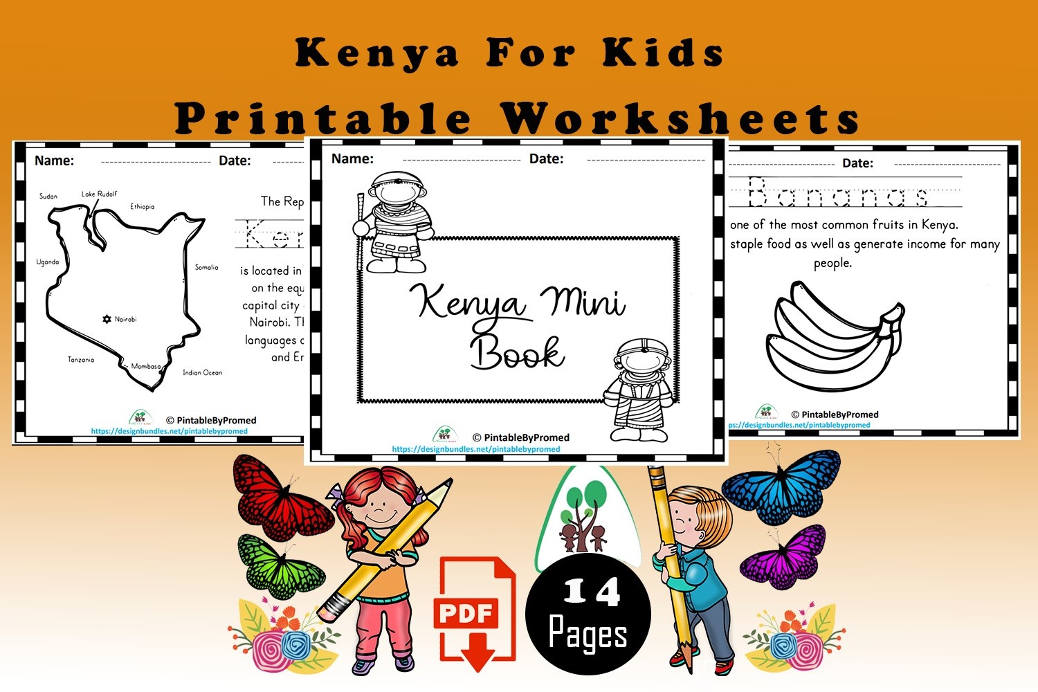 Kenya For Kids Printable Book Kenya For Kids Printable Book