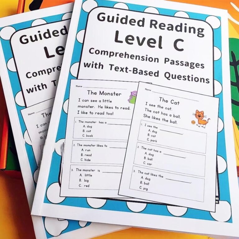 Kidology Reading Comprehension Passages Level C Practice Workbook For Kids Educational For Children s Language Development Early Literacy Worksheets 