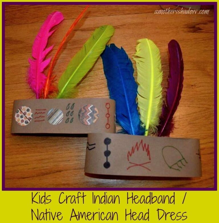 Kids Craft Indian Head Band Native American Head Dress