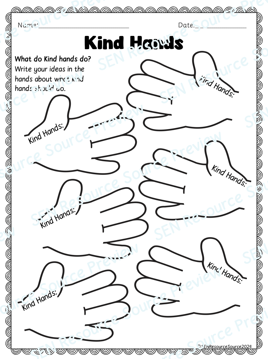 Printable Kindness Worksheets For Kindergarten Printable Kindness Worksheets For Kindergarten