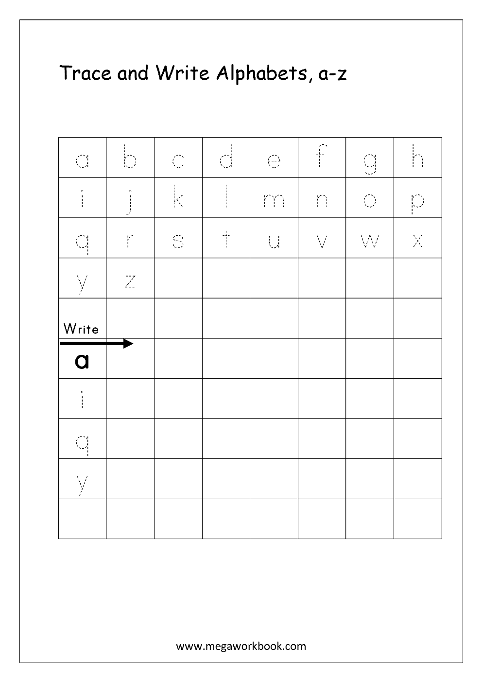Kindergarten Alphabet Worksheets Free Printable Alphabet Worksheets Library