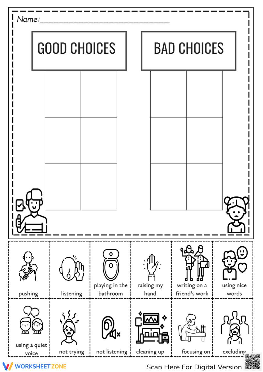 Kindergarten Good Choices Bad Choices Worksheets 2025 Kindergarten Good Choices Bad Choices Worksheets 2025