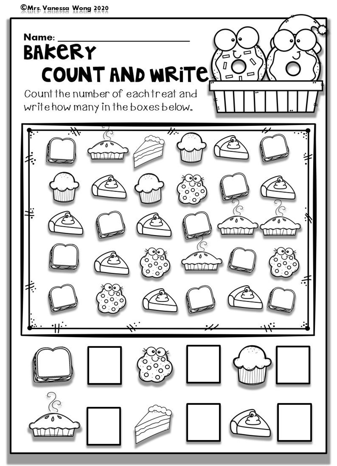 Kindergarten Math Worksheets Numbers 1 10 Counting Etsy Kindergarten Math Worksheets Numbers 1 10 Counting Etsy