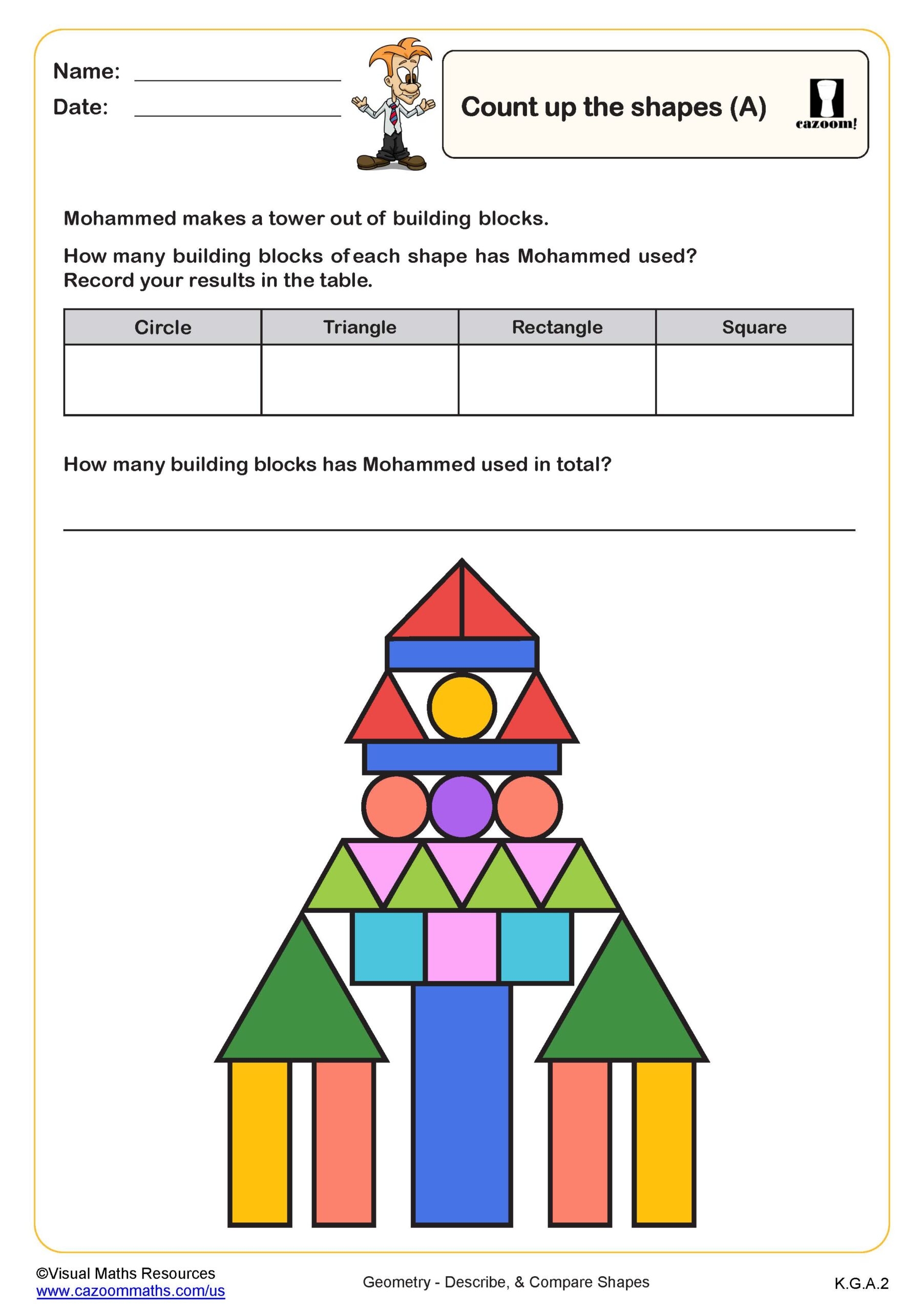 Worksheet For Kindergarten Math Worksheet For Kindergarten Math