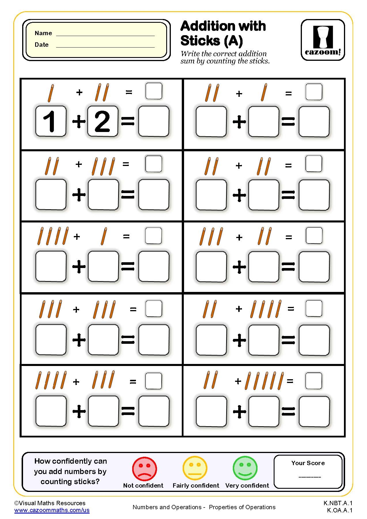Kindergarten Math Worksheet Free Printable