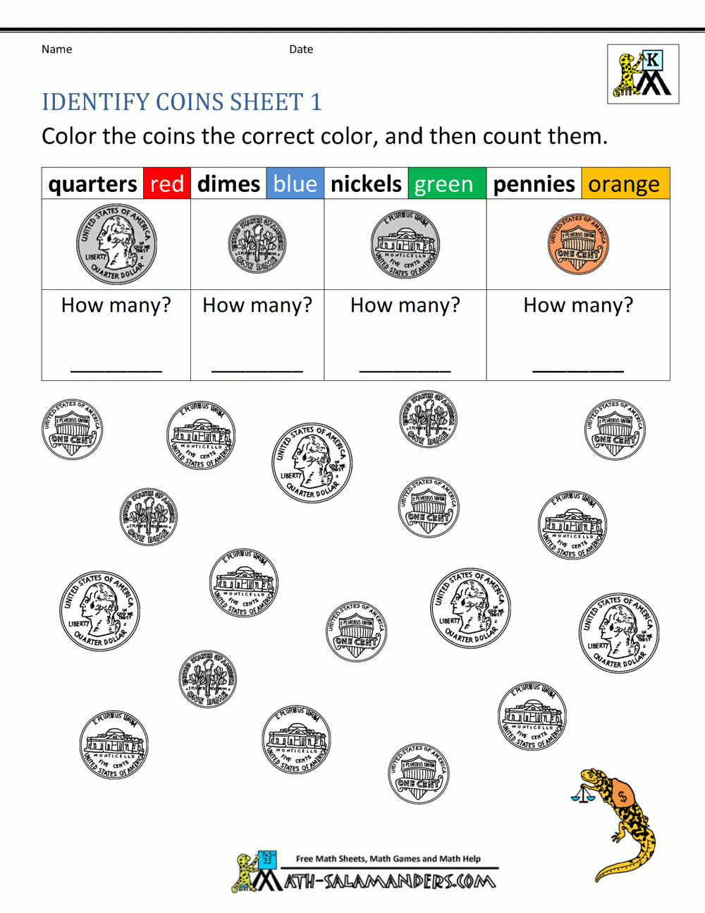 Kindergarten Money Worksheets 1st Grade Kindergarten Money Worksheets 1st Grade