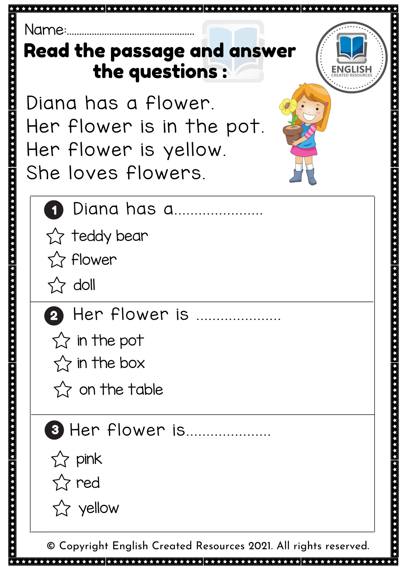 Kindergarten Reading Comprehension Worksheets English Created Kindergarten Reading Comprehension Worksheets English Created