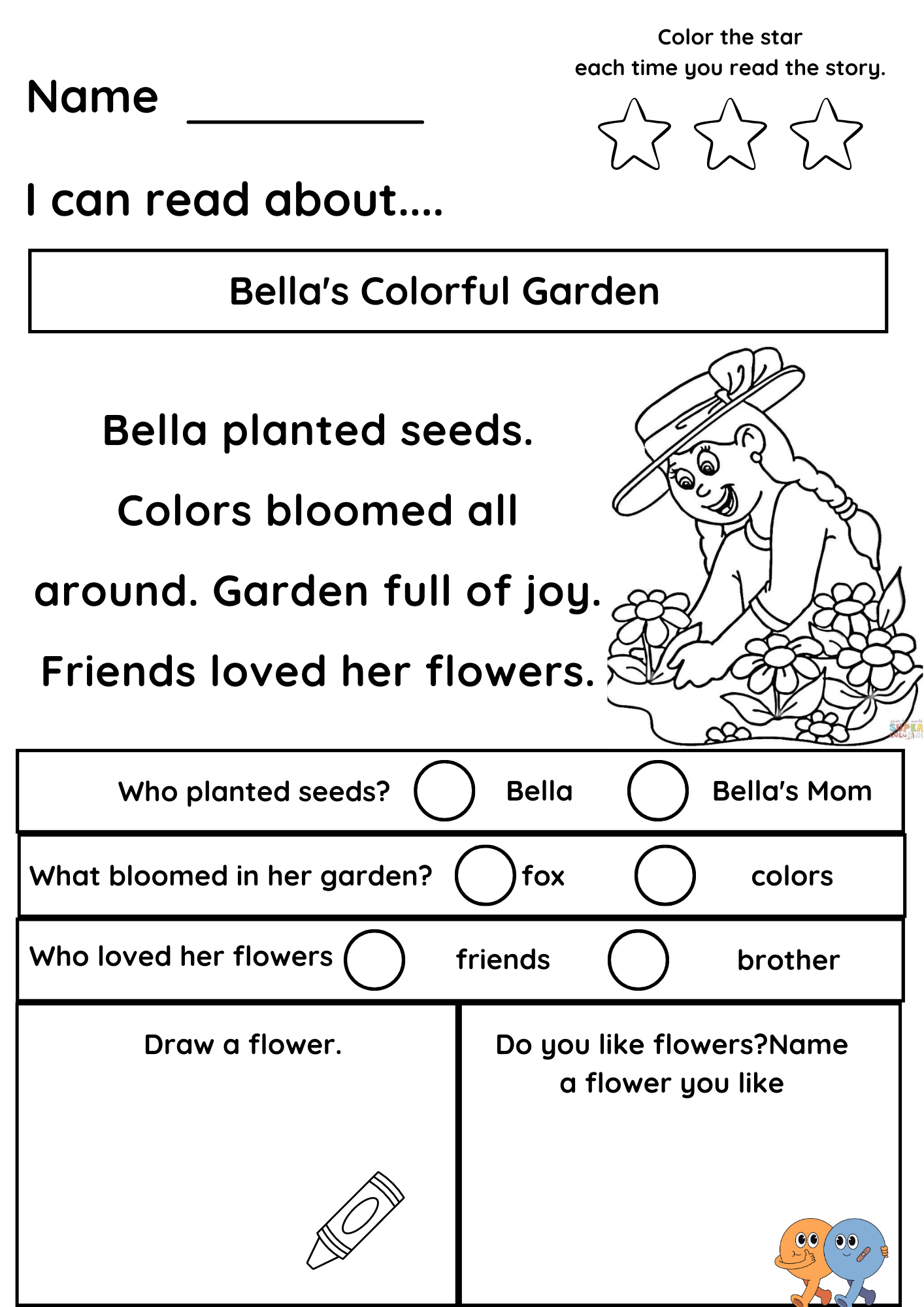 Reading Comprehension Worksheets For Kindergarten Reading Comprehension Worksheets For Kindergarten