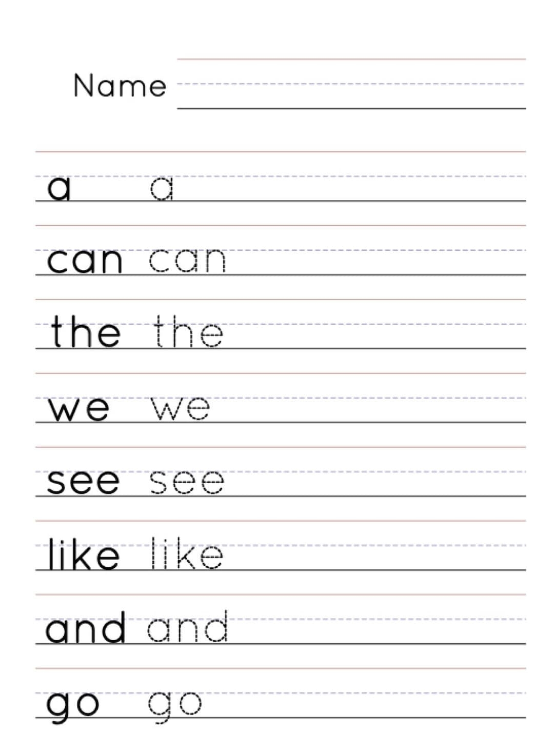 Sight Word We Worksheet For Kindergarten Sight Word We Worksheet For Kindergarten