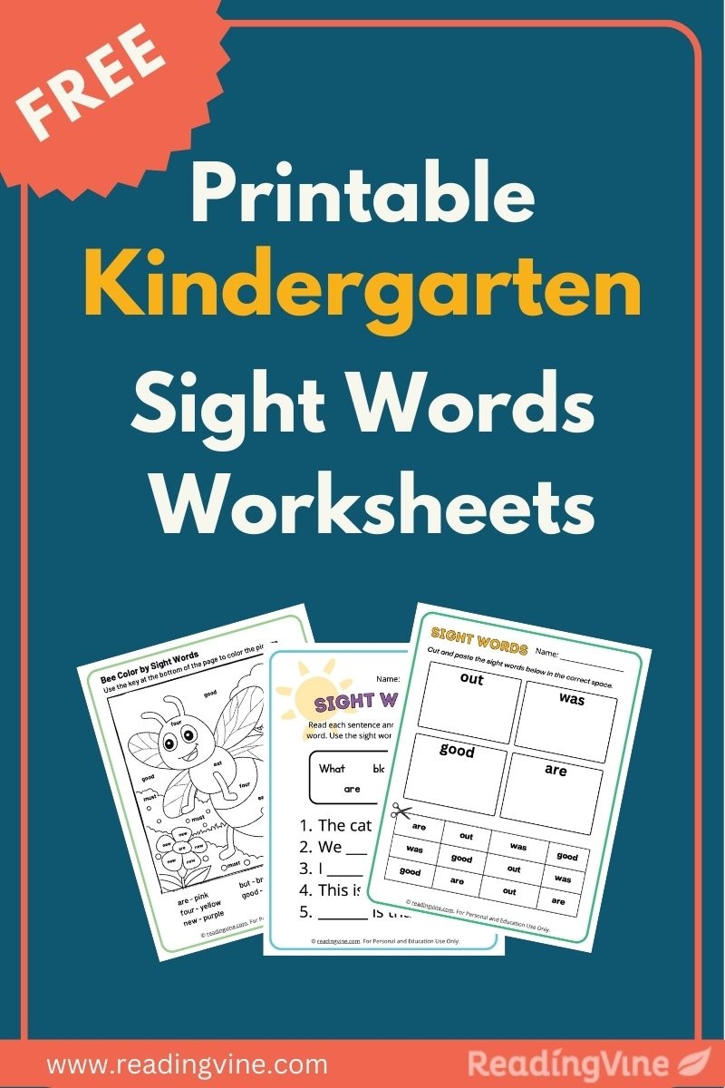 Dolch Words Kindergarten Worksheets