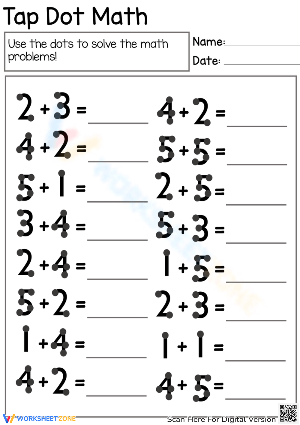 Kindergarten Touch Math Worksheets 2025 Kindergarten Touch Math Worksheets 2025