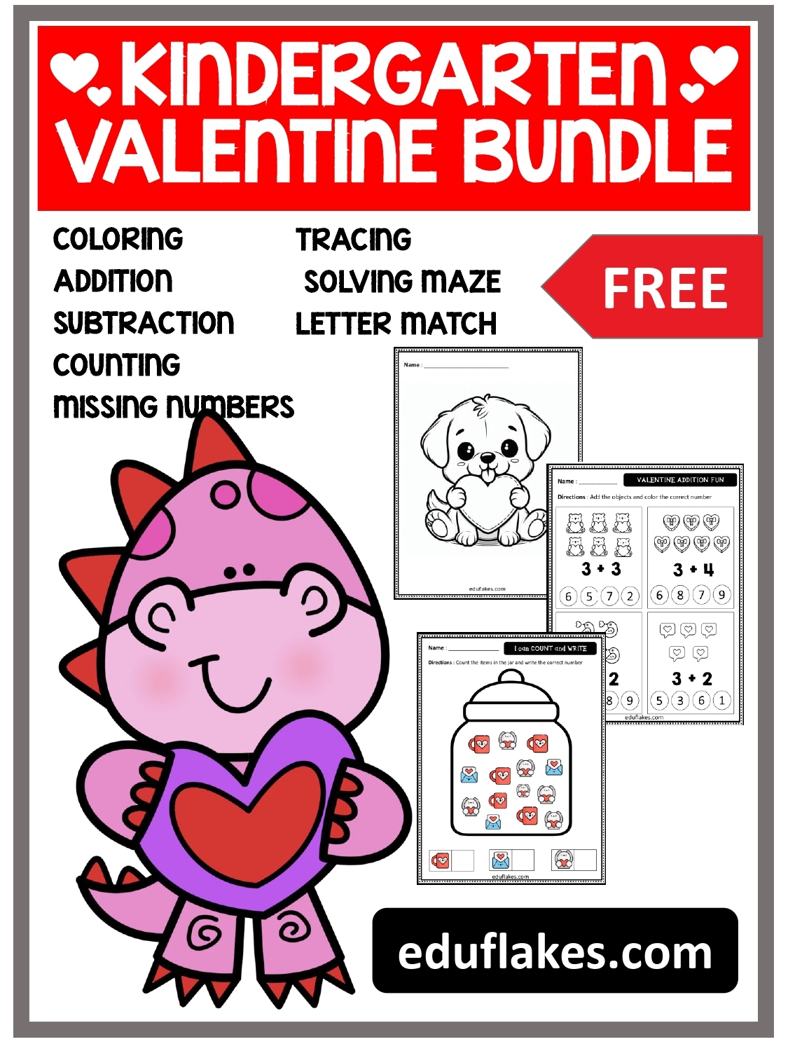Kindergarten Valentine Worksheets Free Printable