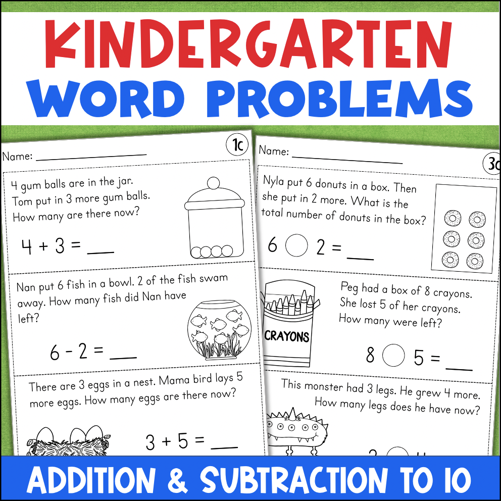 Kindergarten Math Adding And Subtracting Worksheets Kindergarten Math Adding And Subtracting Worksheets