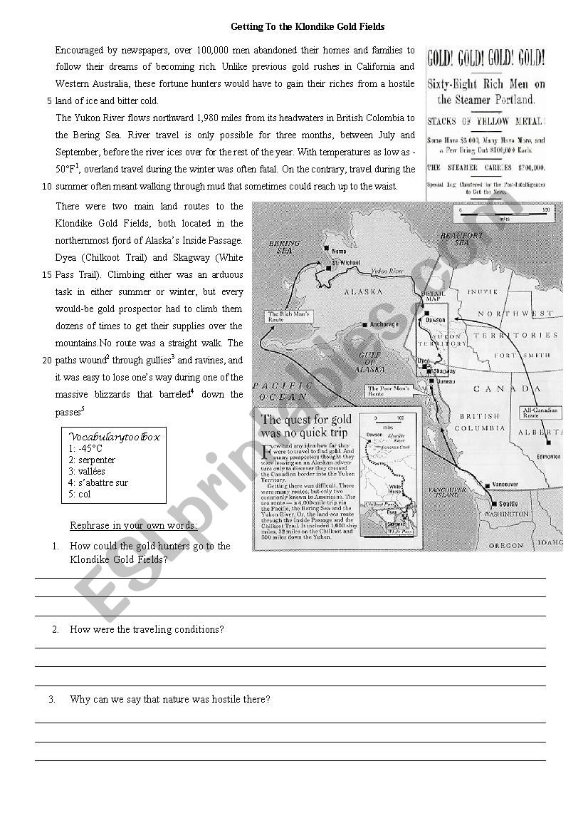 Free Printable Gold Rush Worksheets Free Printable Gold Rush Worksheets