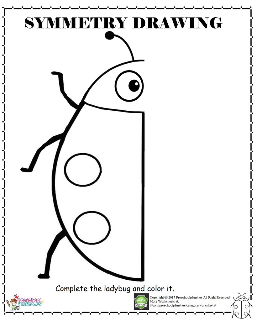 Printable Kindergarten Symmetry Worksheets Printable Kindergarten Symmetry Worksheets