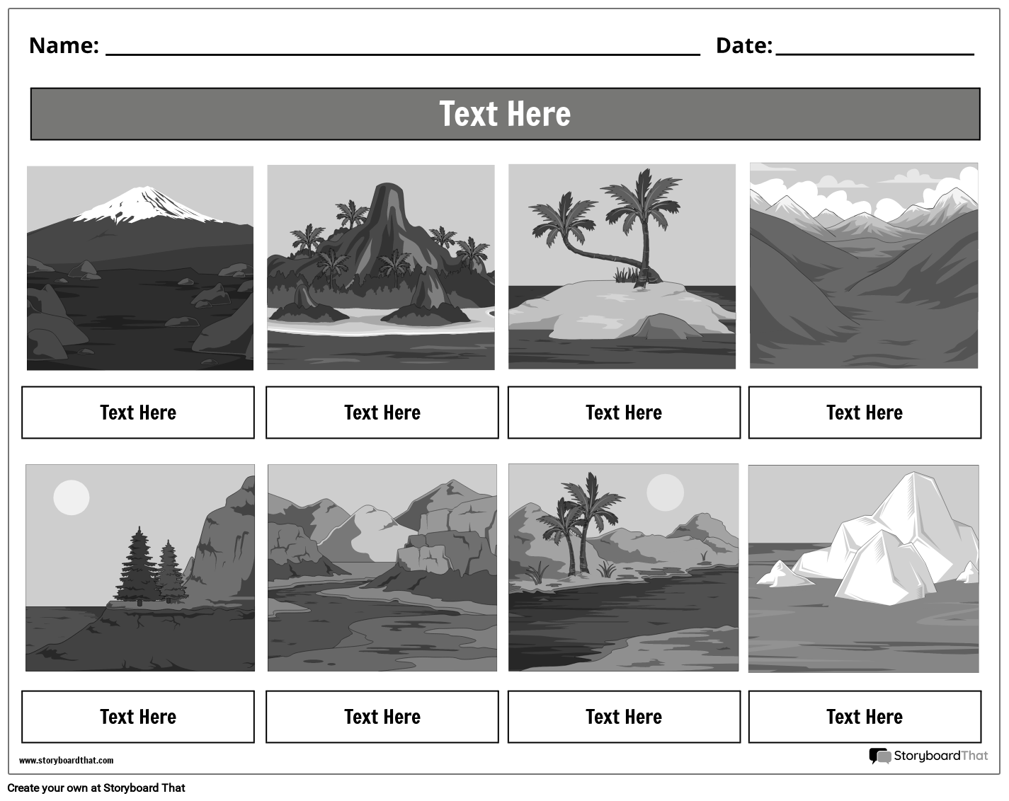 Free Worksheets Landform For Grade 5