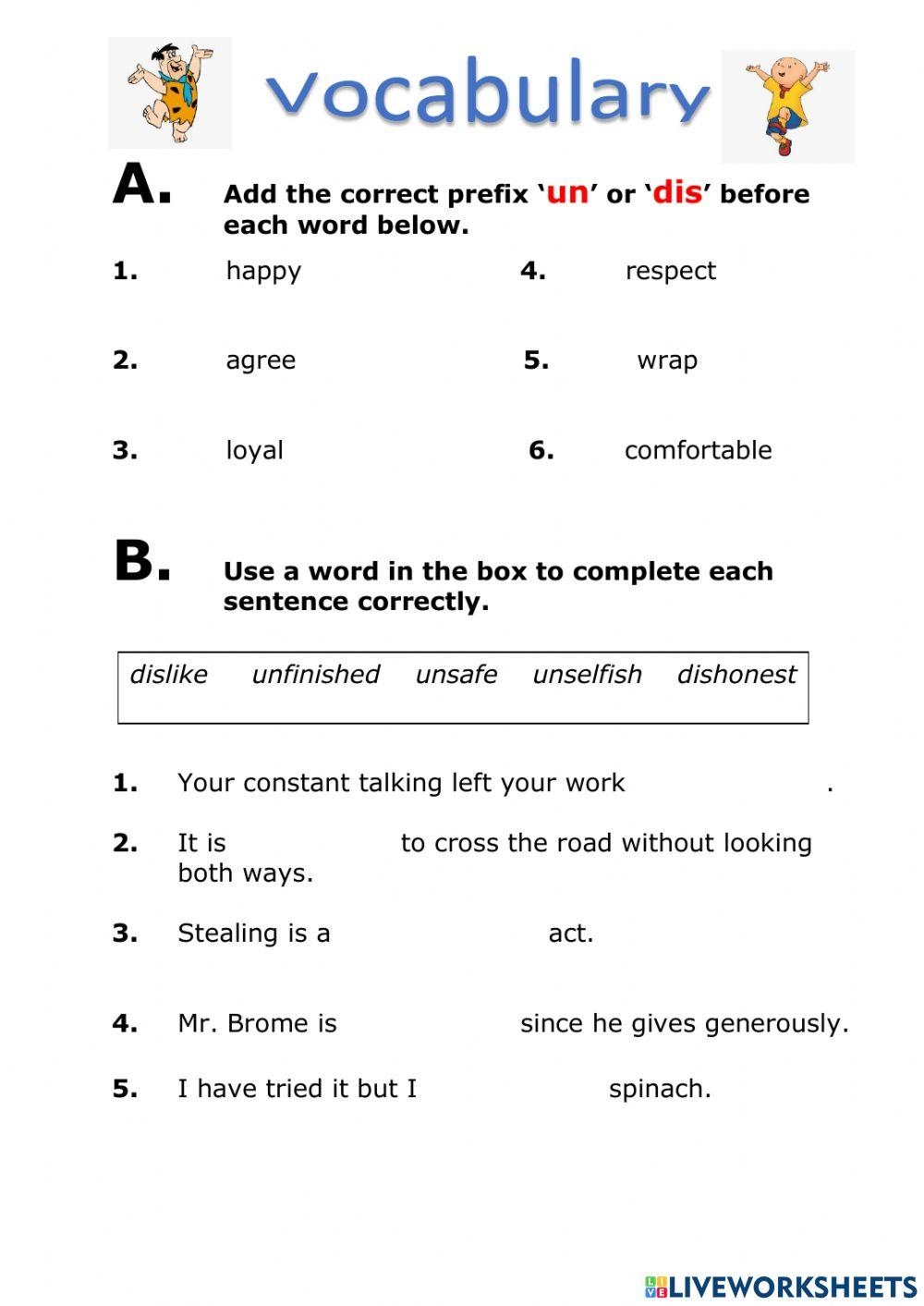 Language Arts Worksheet For Grade 4 6 Worksheets Library