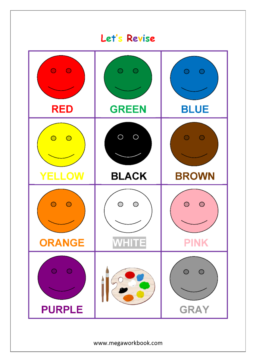 Learn Colors Learn Colors For Kids Learning Colors For Toddler Learn Colors Baby Learn Basic Colors Free Printables Red Things Blue Things Green Things Yellow Things Purple Things Orange