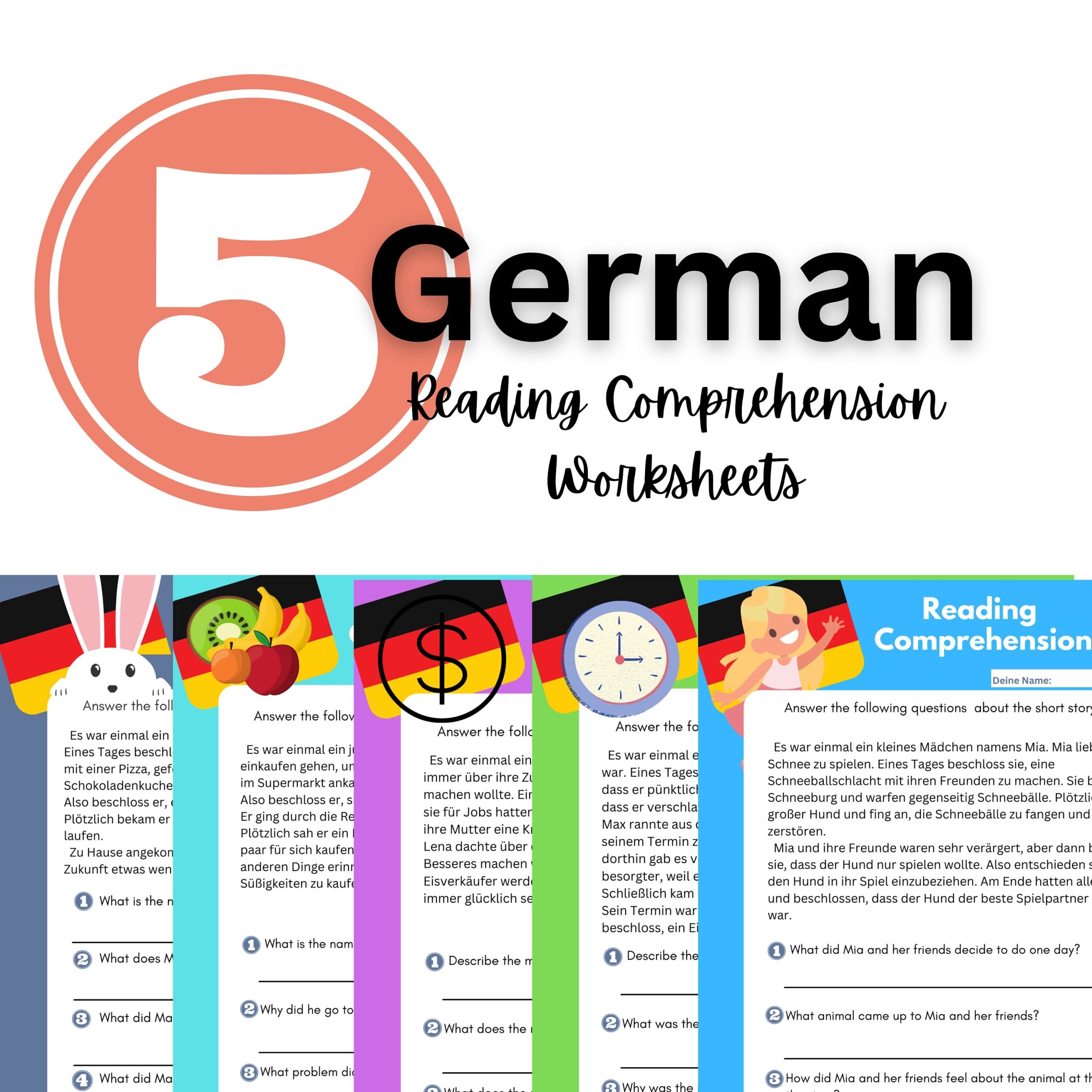 Learn German Teacher Resource Foreign Language German Worksheet Printable Download Etsy