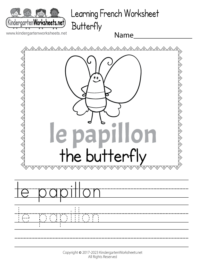 Learn The French Language Worksheet Free Printable Digital U0026 PDF