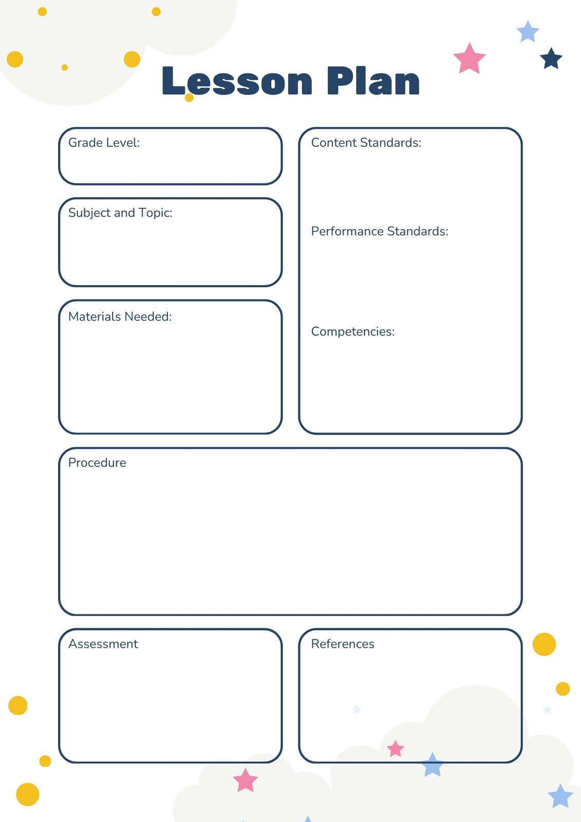 Lesson Plan Templates You Can Customize For Free Canva