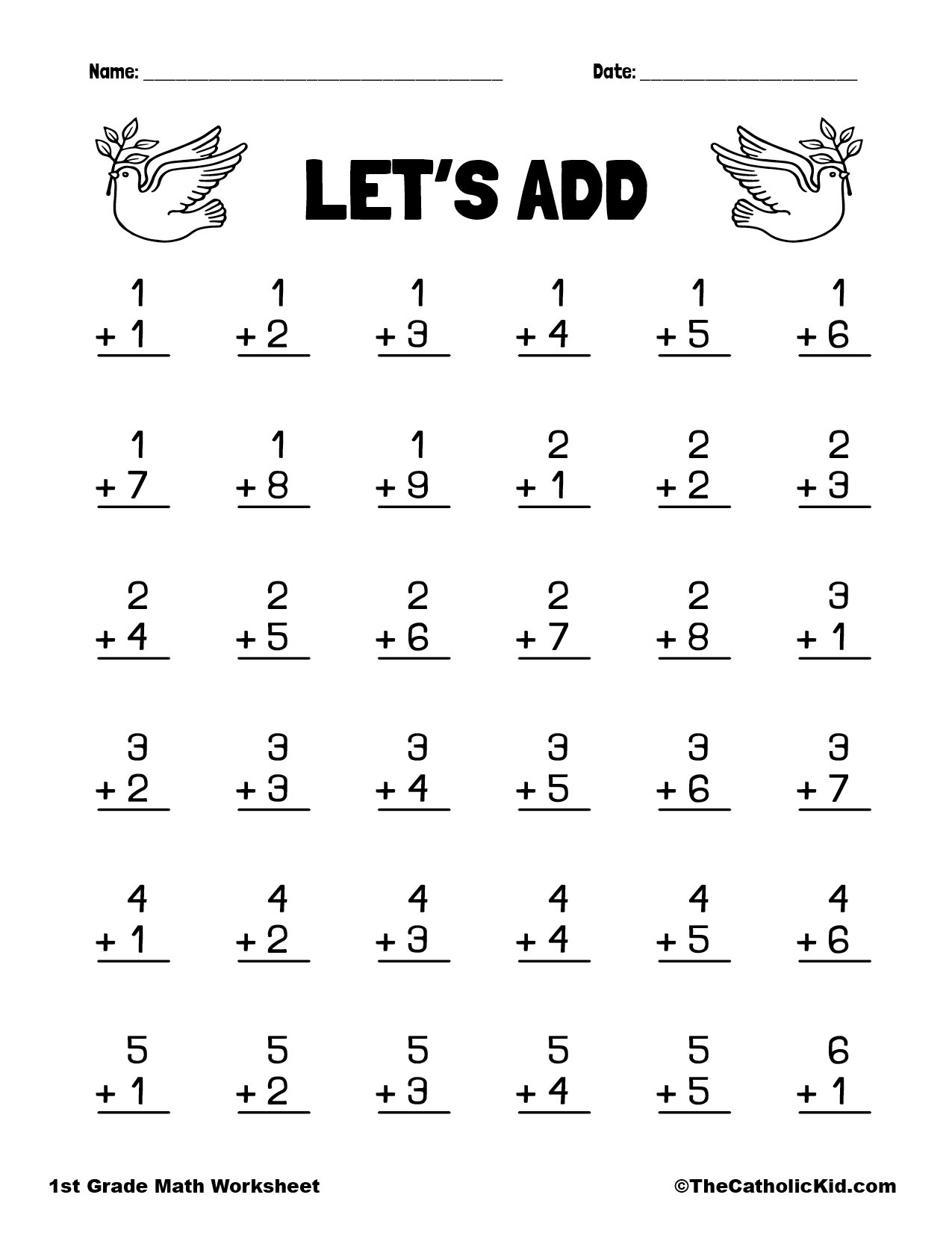 Free Printable Worksheets 1st Grade Free Printable Worksheets 1st Grade