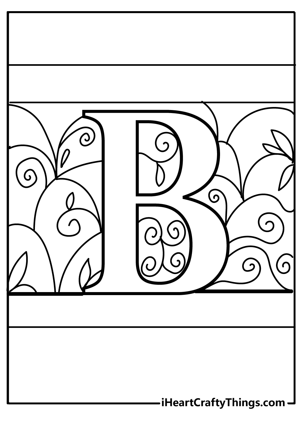 Letter B Coloring Pages 100 Free Printables Letter B Coloring Pages 100 Free Printables