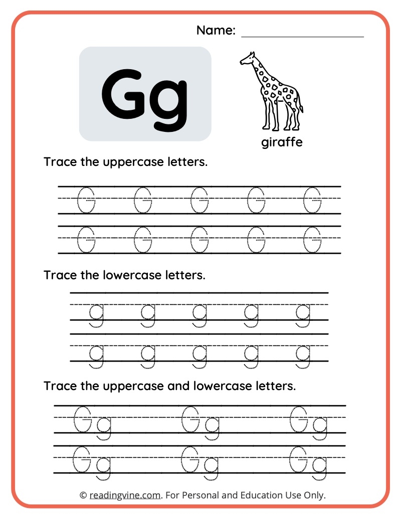 Letter G Worksheets For Preschool Free Printable Letter G Worksheets For Preschool Free Printable