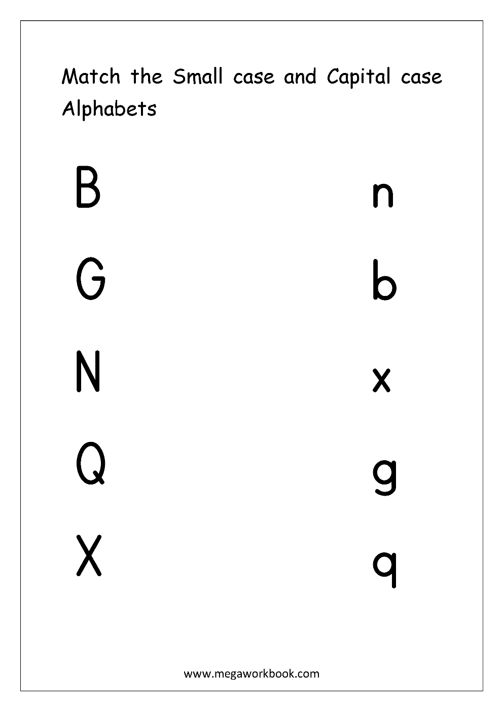 Letter Matching Worksheets Alphabet Matching Worksheets Alphabet Matching Printables Match Uppercase And Lowercase Letters MegaWorkbook Letter Matching Worksheets Alphabet Matching Worksheets Alphabet Matching Printables Match Uppercase And Lowercase Letters MegaWorkbook