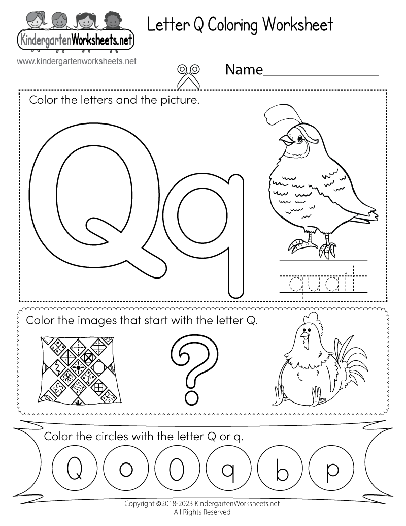 Letter Q Coloring Worksheet Free Printable Digital U0026 PDF Letter Q Coloring Worksheet Free Printable Digital U0026 PDF