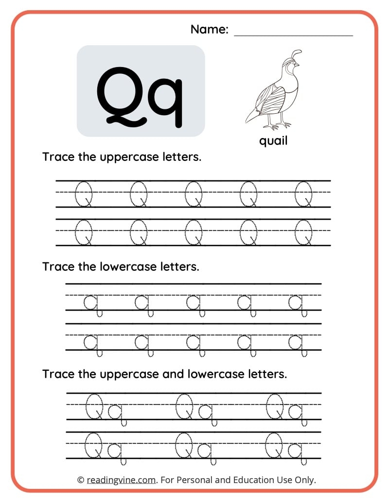 Letter Q Printables For Preschool Letter Q Printables For Preschool