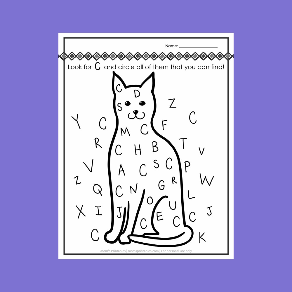 Letter Recognition Worksheets A Z FREE Mom s Printables Letter Recognition Worksheets A Z FREE Mom s Printables