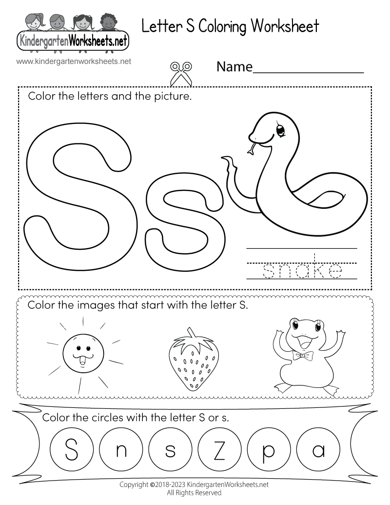 Printable Children's Worksheets