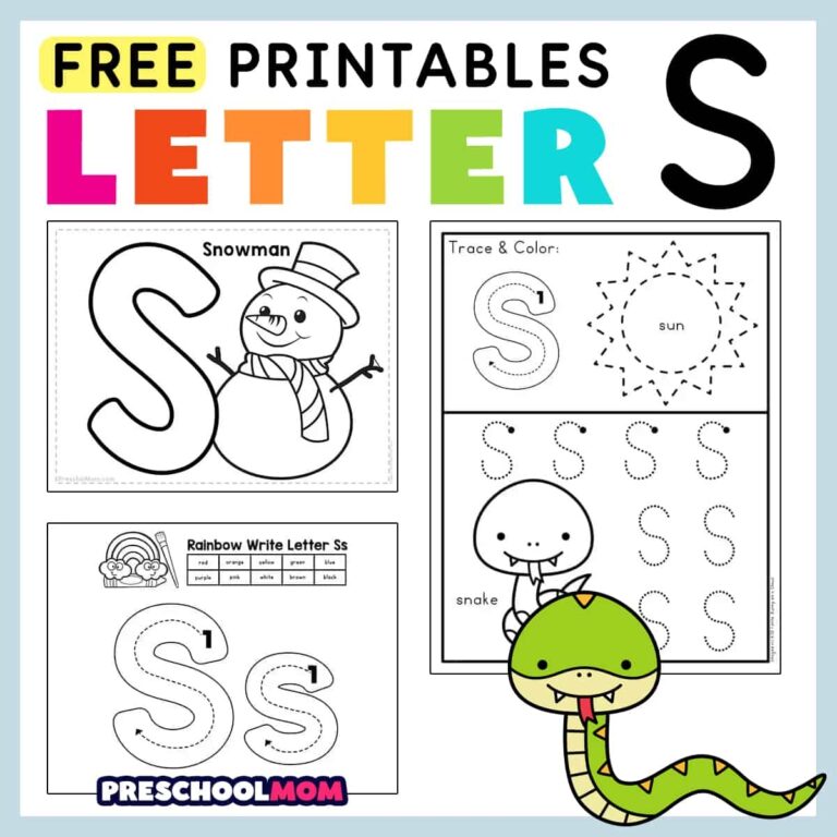 Letter S Preschool Printables Preschool Mom