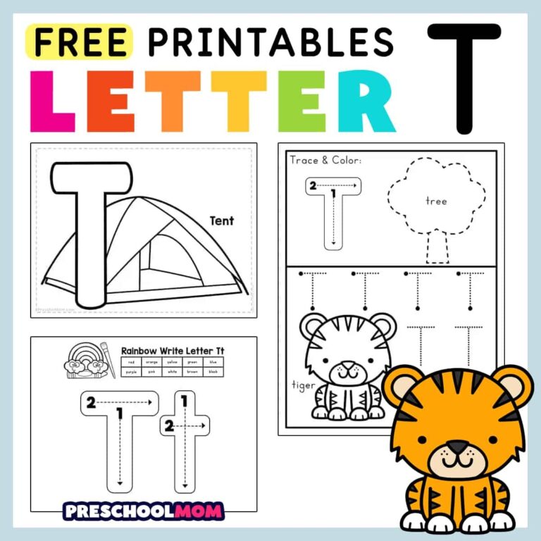 Letter T Preschool Printables Preschool Mom