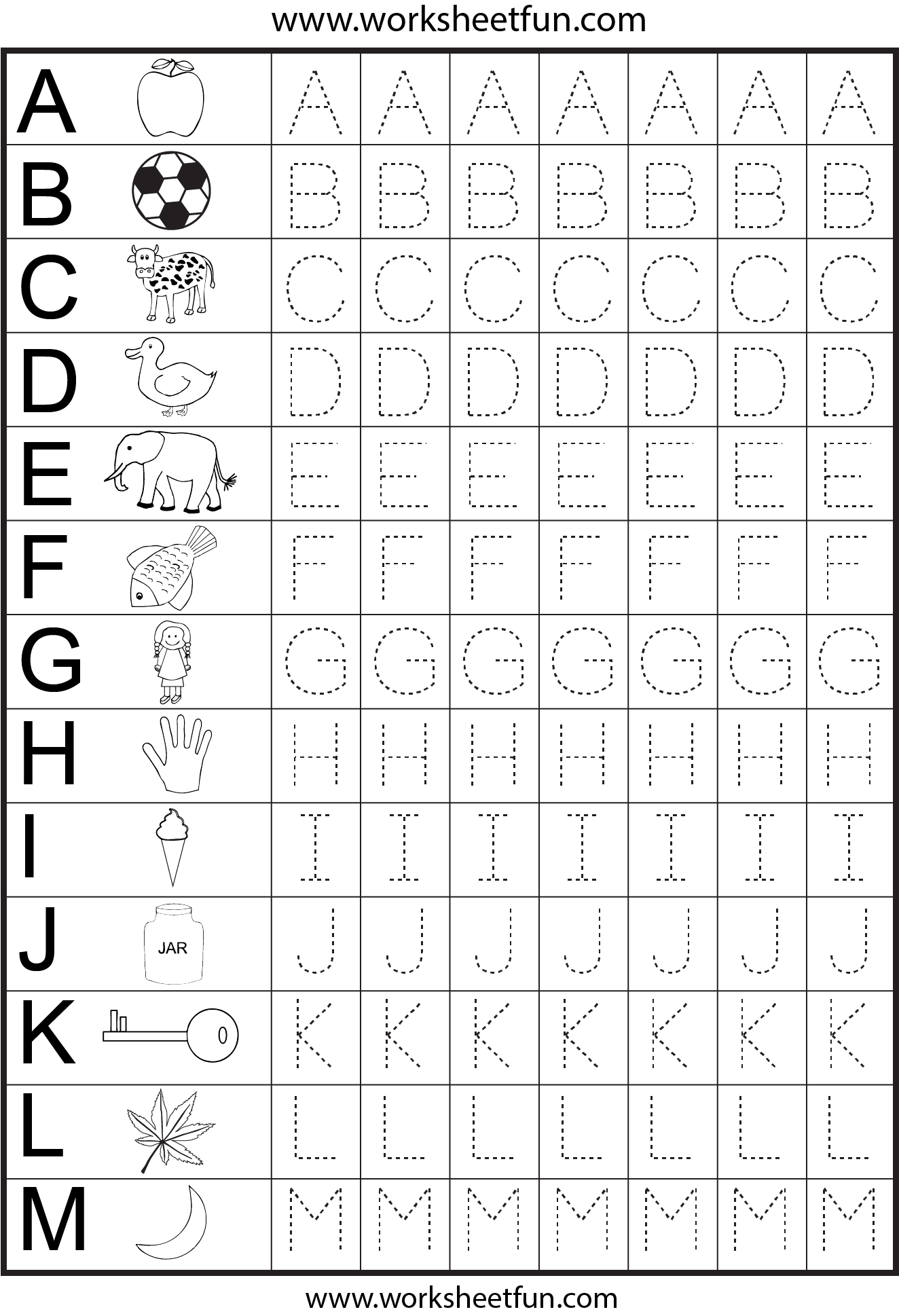 Free Printable Worksheets For Kindergarten Alphabet Free Printable Worksheets For Kindergarten Alphabet