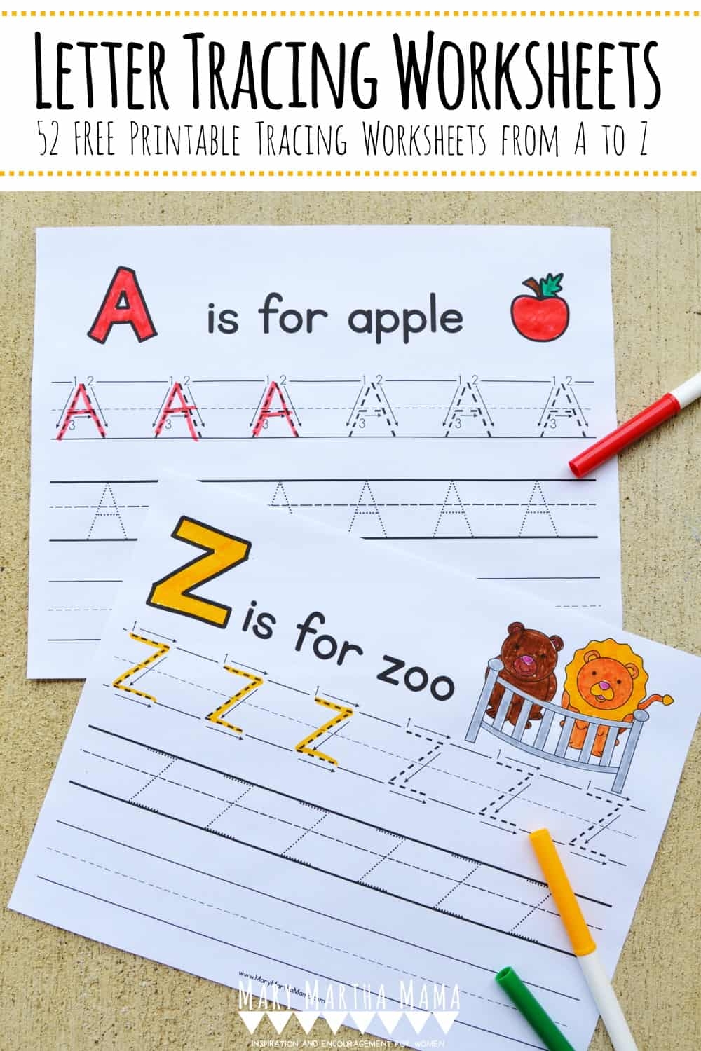 Free Printable Handwriting Alphabet Worksheets